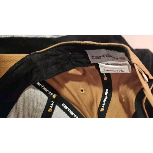 🧢 Carhartt Brown Canvas Hat Cap Built To Last Logo Rare! Style# 10041 - Picture 8 of 10